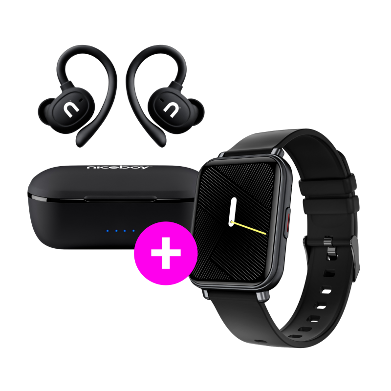 Akční set HIVE Airsport 3 PRO + Watch 4 Carbon black