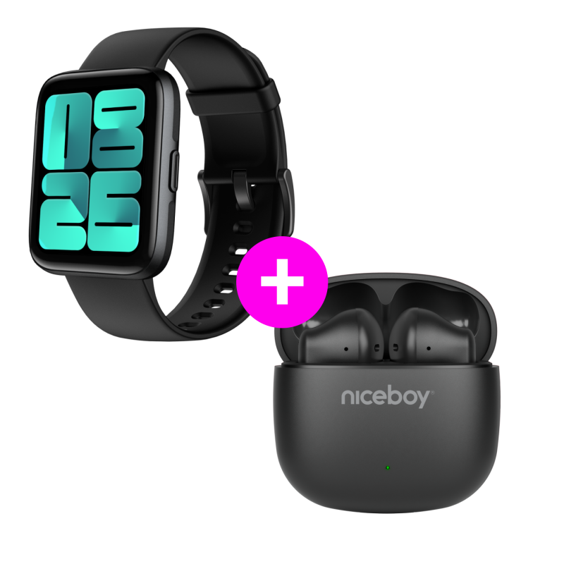 Akční set Watch Lite 4 Black + Beans 4 POP black
